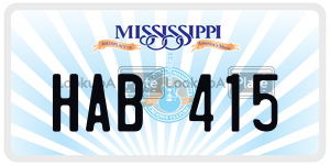 HAB415  license plate in MS
