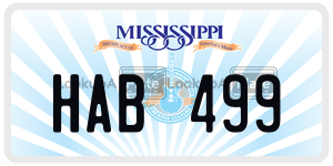 HAB499  license plate in MS