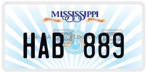 HAB889 license plate in Mississippi