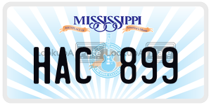 HAC899  license plate in MS