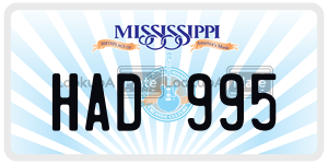 HAD995  license plate in MS