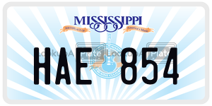 HAE854  license plate in MS
