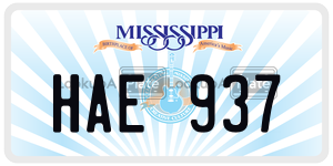 HAE937  license plate in MS