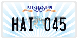 HAI045  license plate in MS