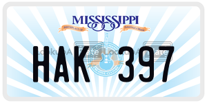 HAK397  license plate in MS