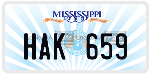 HAK659  license plate in MS