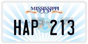 HAP213  license plate in MS