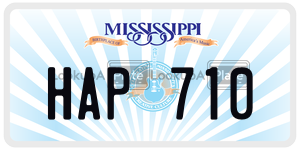 HAP710  license plate in MS