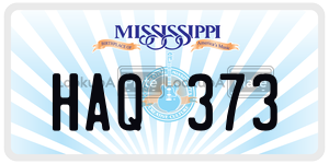 HAQ373  license plate in MS