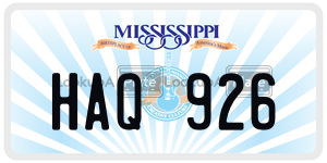 HAQ926  license plate in MS