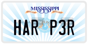 HARP3R  license plate in MS
