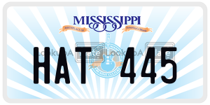 HAT445  license plate in MS