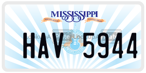 HAV5944  license plate in MS