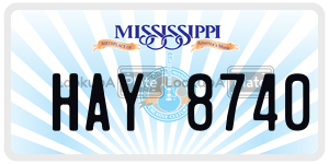 HAY8740 license plate in Mississippi