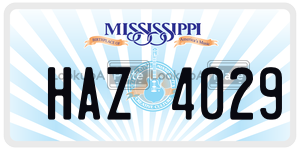 HAZ4029 license plate in Mississippi