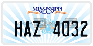 HAZ4032  license plate in MS