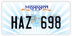 HAZ698  license plate in MS