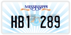 HB1289  license plate in MS