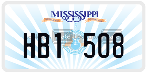 HB1508  license plate in MS