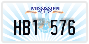 HB1576  license plate in MS