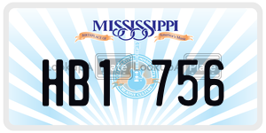 HB1756  license plate in MS