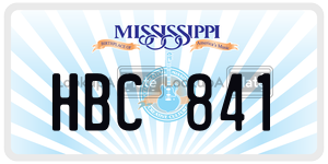 HBC841  license plate in MS