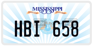HBI658  license plate in MS