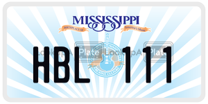 HBL111  license plate in MS