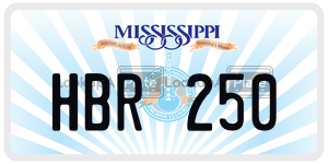 HBR250  license plate in MS
