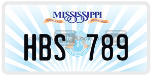 HBS789  license plate in MS