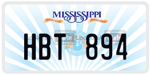 HBT894  license plate in MS