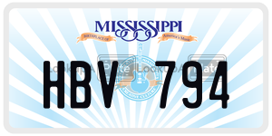HBV794 license plate in Mississippi
