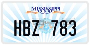 HBZ783  license plate in MS