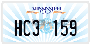 HC3159  license plate in MS