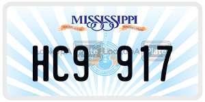HC9917  license plate in MS