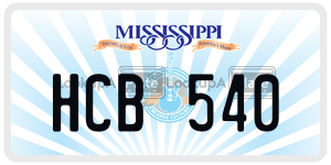 HCB540  license plate in MS