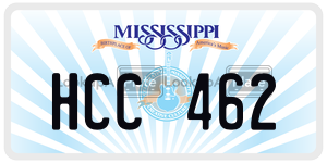 HCC462  license plate in MS
