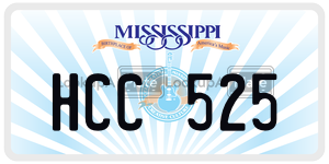 HCC525  license plate in MS