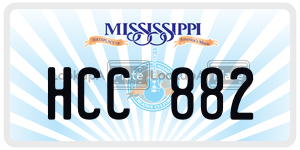 HCC882  license plate in MS