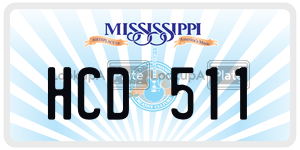 HCD511  license plate in MS