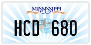 HCD680  license plate in MS