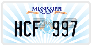 HCF997  license plate in MS