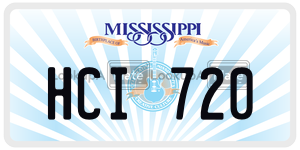 HCI720  license plate in MS