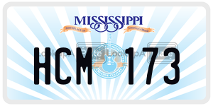 HCM173  license plate in MS