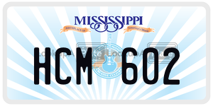 HCM602  license plate in MS