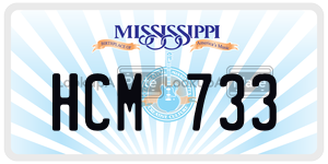 HCM733  license plate in MS