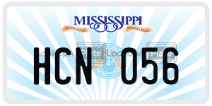 HCN056  license plate in MS