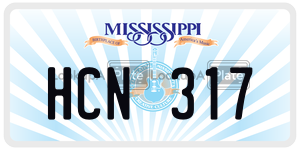 HCN317  license plate in MS