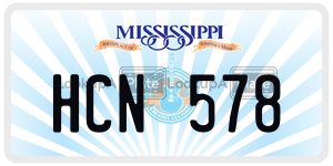 HCN578  license plate in MS