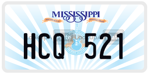 HCQ521  license plate in MS